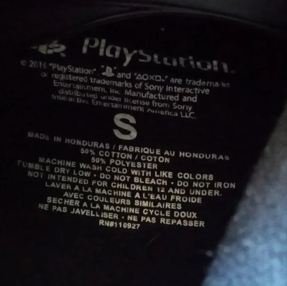 Sony PlayStation Women's Japan 1994 Hoodie Pull Over Black Size Medium / Small - Picture 4 of 6